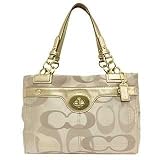 COACH NO.f18474-bkhgd トートバッグ『ペネロピ・オプティック・シグネチャー・キャリーオール 』（カーキ×ゴールド） ペネロピ