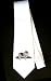 Party Decoration Necktie with dog, keeshond, canine