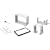 Pioneer ADTVA133 Double Din Installation Kit for AVIC-Z2, AVIC-D3, AVH-P6800DVD, FH-P4200MP