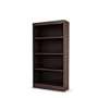 South Shore Axess Collection 4-Shelf Bookcase, Chocolate