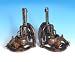 PISTOL BOOKENDS Western Cowboy Gun book ends Home Decor Image