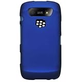 Hard Snap-on Shield BLUE RUBBERIZED Faceplate Cover Sleeve Case for BLACKBE ....