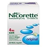 Nicorette- 4mg Original Gum, 200 pieces