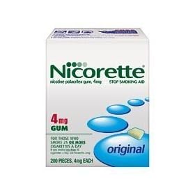 Nicorette- 4mg Original Gum, 200 pieces