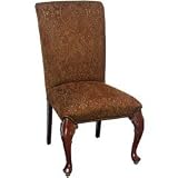 Traditional Accents 6002866 Fenmore Chair - Brandy Fabric/Antique Mahogany Finish