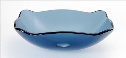 DreamLine Glass Vanity Sink Blue Glass