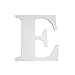 White Uppercase Wood Letter E Wall Hanging
