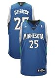 Al Jefferson Jersey: adidas Blue Replica #25 Minnesota Timberwolves Jersey - Small
