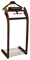 Hot Sale Windsor Cherry Valet Stand With Shoe Shelf