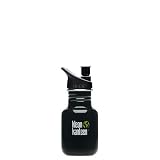 Klean Kanteen Stainless Steel 12 Ounce Water Bottle with 2.0 Sports Cap, Black Eclipse