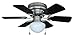 Hardware House 17-4725 Arcadia 30-Inch Satin Nickel Flush Mount Hugger Ceiling Fan, Black or Cherry Blades