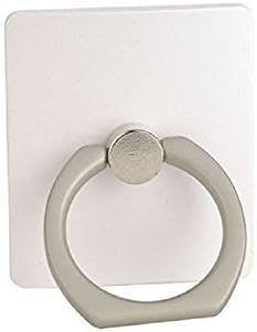 sdber® Universal 360 Degrees Ring Grip/Stand Holder for any iPhone, Galaxy and Smartphones/Tablet Devices (White)
