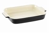 Le Creuset Stoneware Rectangular Dish, 32 cm, Satin Black