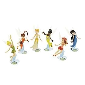 Disney Fairies 6 Figurine Set with Tinkerbell by Disney