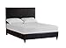Home Life Black Leather Platform Bed with Slats Queen - Complete Bed 5 Year Warranty Included