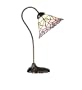 Meyda Tiffany 26590 Desk Lamp, Mahogany Bronze Finish with Stained