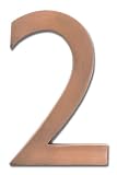 Architectural Mailboxes 3582AC-2 Solid Cast Brass 4-Inch Floating House Number, Antique Copper "2" Architectural Mailboxes 3582AC-2 Solid Cast Brass 4-Inch Floating House Number, Antique Copper "2"