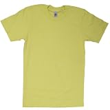 American Apparel - Fine Jersey Short Sleeve T-Shirt, Lemon, S