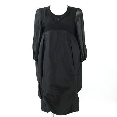 (フォクシー) FOXEY 黒シルクドレスワンピース42 中古