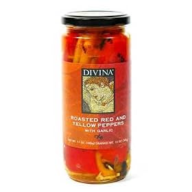 Divina Roasted Red Bell Peppers - pack of 4