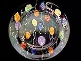 Birthday Balloons Design - Hand Painted - Platter/Serving Plate - 13 inch diameter
