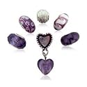 Beads by Loving the Bead &copy; 'Proud Purple' Bonus Bag. Purple Selection, 6 great instant Slide-on, slide-off charm beads for LovingtheBead, Pandora, Troll & Other charm & bead bracelets for the price of 3. Limited Stock