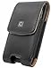 Motorola Droid 4 Vertical Executive Leather Case Holster Swivel And Spring Clips Magnetic Closure