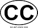 CAPE COD (CC) Oval Bumper Sticker