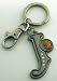 Tinker Bell Letter J Pewter Key Chain