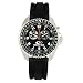 M.O. Alarm, Black Dial w/Date, Green, Black Sil. Strap