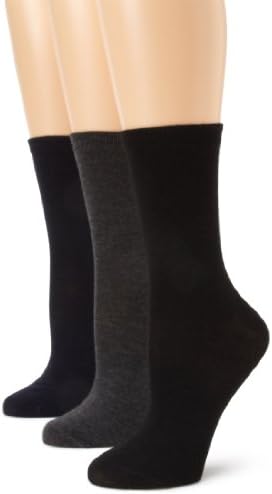 Anne Klein Women's 3 Pack Knit Crew Socks