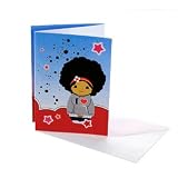 Momiji Itchy Feet Dolls By Nina Zimmermann Collection Greeting Card -- Mika