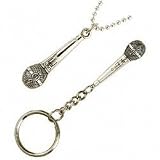 Gifts of Note Sterling Silver Microphone Jewelry (Microphone S.Silver Keyring)