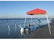 ShelterLogic 8x8 Slant Leg Popup Canopy, Red Cover, Black Bag