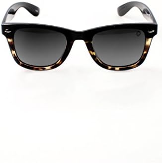 SAFARI Eyewear Adult Emery Wayfarer 50 22-146 Black and Brown Tortoise Shell Smoke Gradient