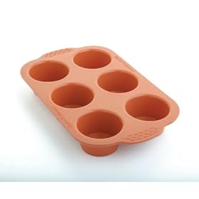 Silicone 6 cup Muffin Pan by Baker's Secret