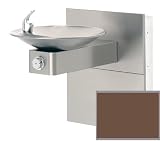 Garden Water Features & Outdoor Fountains item: Haws 1001MS-BRONZEMIST Bronze mist Barrier-free, stainless steel drinking fountain with sculpted bowl, back panel and in-the-wall mounting system. 1001MS