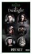 Twilight Round Buttons set of 6 Edward, Bella, Jacob, Crest, Cast, Edward/Bella