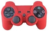 Red - Silicone Skin for Sony PlayStation 2 or 3 Controller by Vortex (TM)