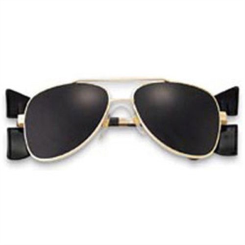 Safety Glasses - Engineer w/ Side Shields - Gold Frame - Grey Lens