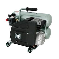 Hitachi EC12 14.5 amp 2-Horsepower 4-Gallon Oiled Twin Hot Dog Compressor