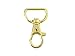 Gold Plated Swivel Clasps Lanyard Snap Hook Lobster Claw Clasp Jewelry Findings 1 5/8