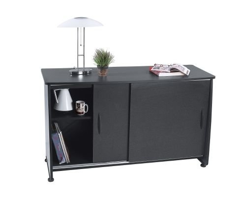Sliding Door Credenza - Graphite