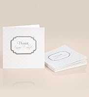 8 Luxury Wedding Thank You Multipack Card