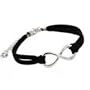 Bracelet Infini Cordon Noir - Argent�