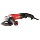 318booOGbEL. SL160  Factory Reconditioned Milwaukee 5 in/6 in 12.0 Amp Trigger Switch Small Angle Grinder With Lock On Button 6123 31