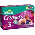 Pampers Cruisers Size 3, 16-28 lbs, Jumbo Pack - 35/Pack, 4 Packs