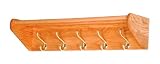 Wooden Mallet 32HCRLO Five Metal Hook Hat Coat Rack