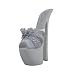 Shoe Hair Brush Holder - Sparkling - White & Silve...