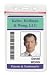 Heavy Duty Vinyl Vertical Badge Holder W/ Resealable Top 1815-1110